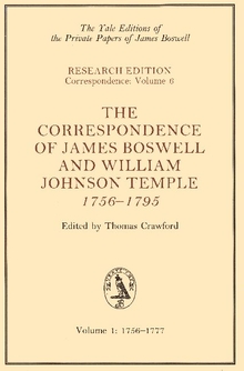 Correspondence of James Boswell and William Johnson Temple, 1756-1795
