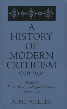 French, Italian, and Spanish Criticism, 1900-1950